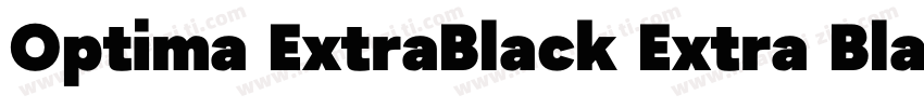 Optima ExtraBlack Extra Black字体转换